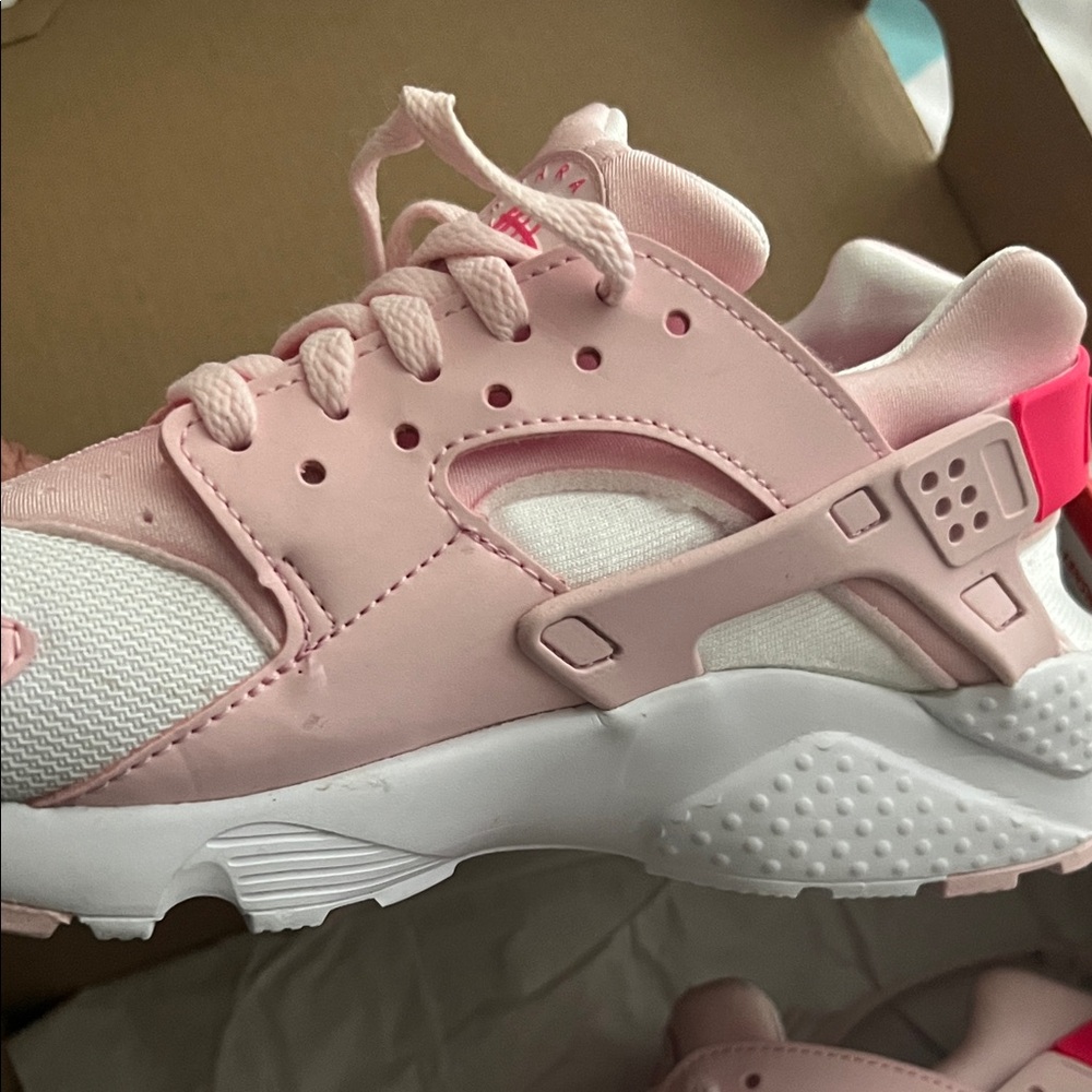 Nike Kids Pink and White Sneakers